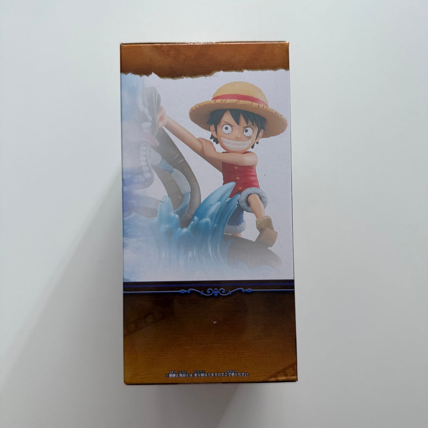 BANDAI One Piece World Collectable Figure Log Stories Monkey D. Luffy Vs Sea Monster