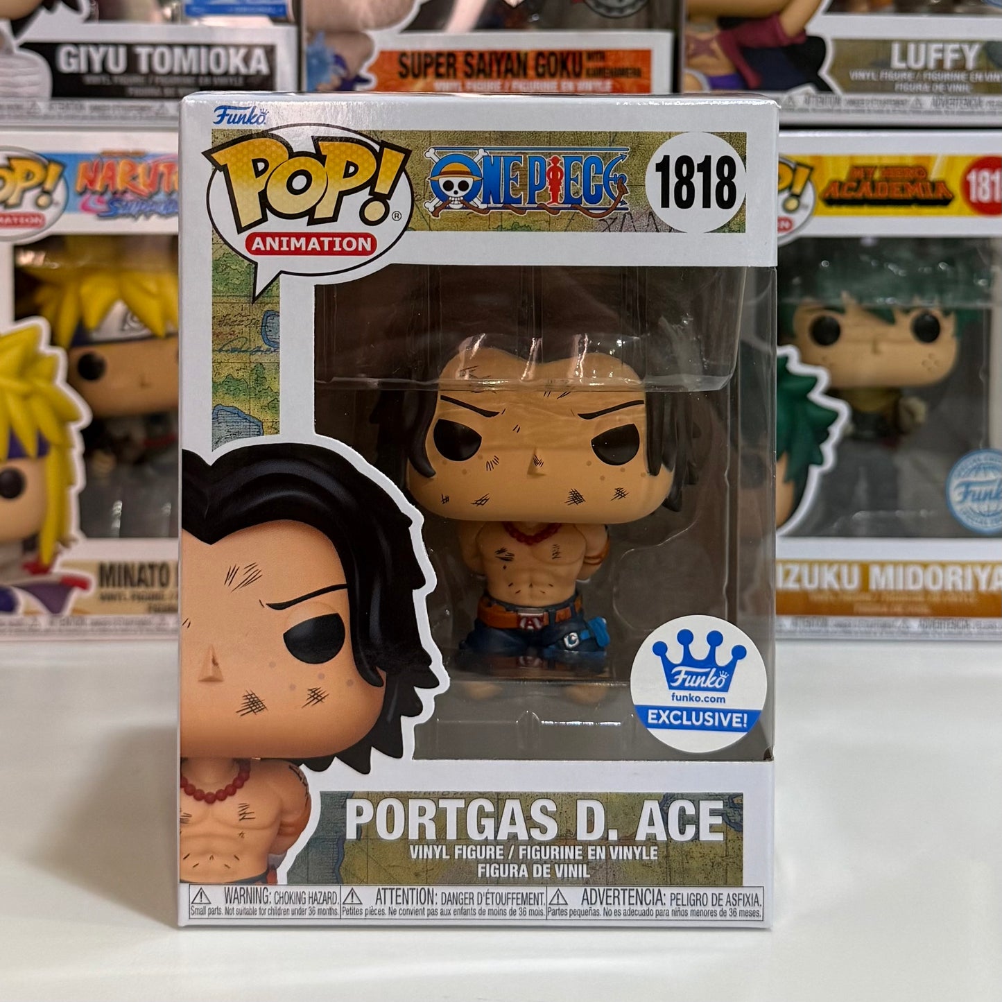 Funko Pop! Portgas D. Ace (Execution) with Pop! Protector #1818