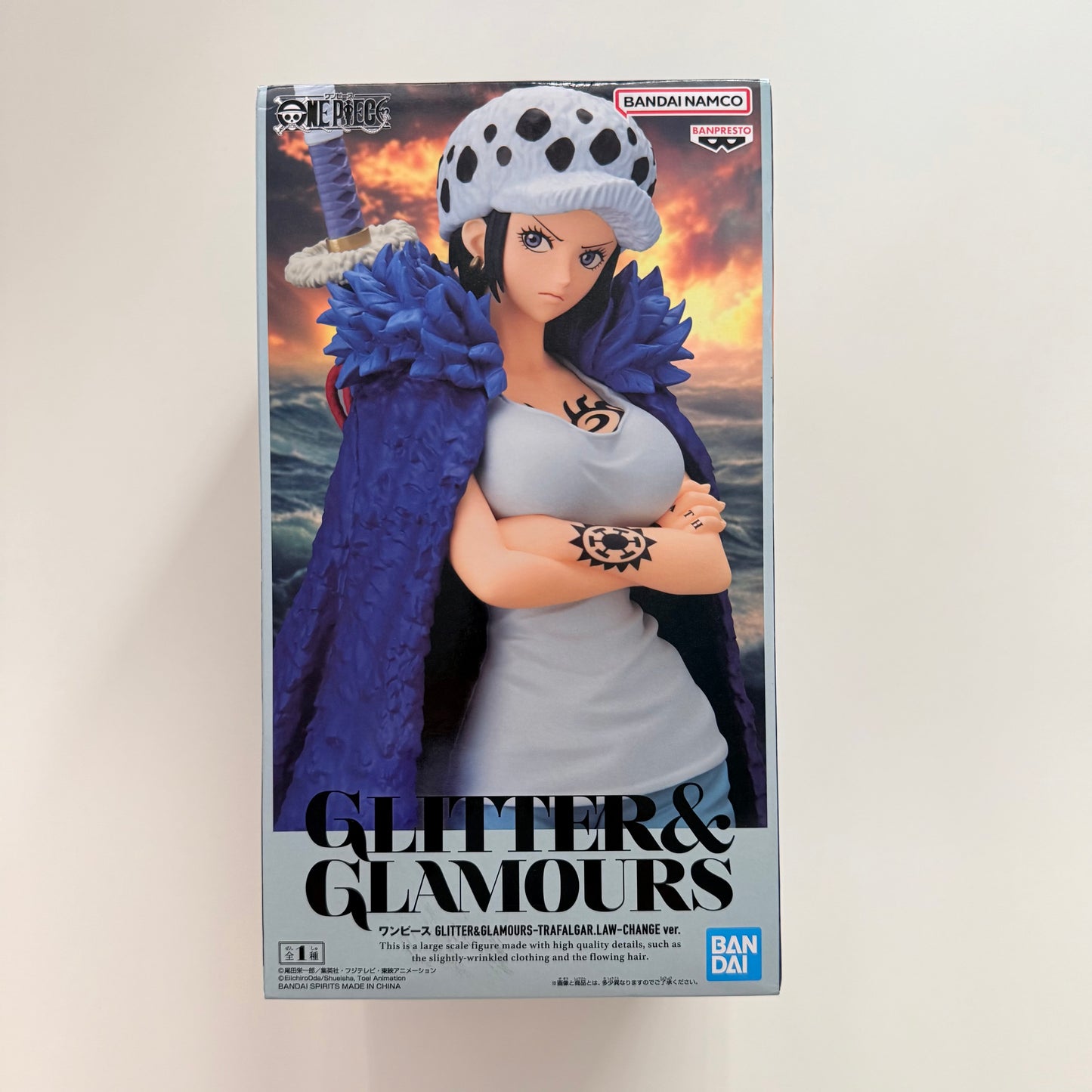 BANDAI One Piece GLITTER & GLAMOURS Trafalgar. Law Change ver. (23cm)