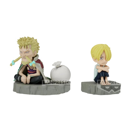 BANDAI One Piece World Collectable Figure Log Stories Sanji & Zeff
