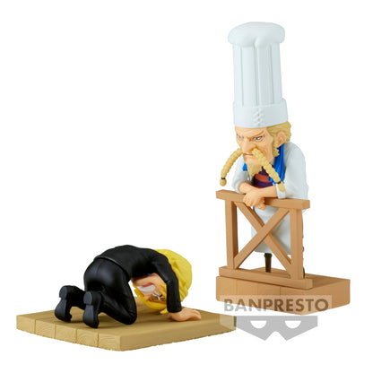 BANDAI One Piece World Collectable Figure Log Stories Sanji & Zeff 2