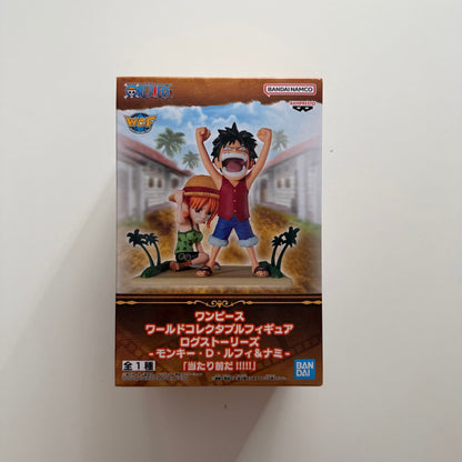 BANDAI One Piece World Collectable Figure Log Stories Monkey D. Luffy & Nami