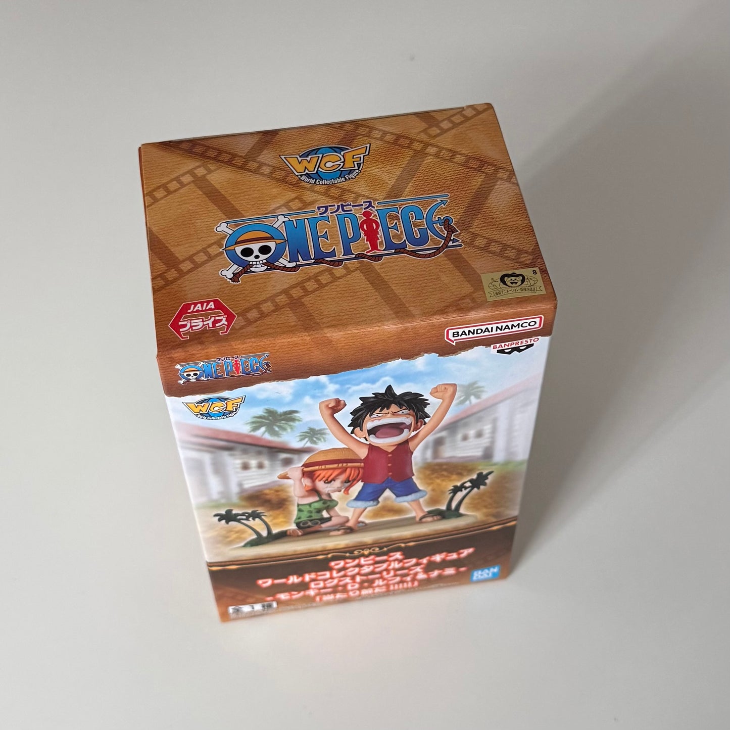 BANDAI One Piece World Collectable Figure Log Stories Monkey D. Luffy & Nami