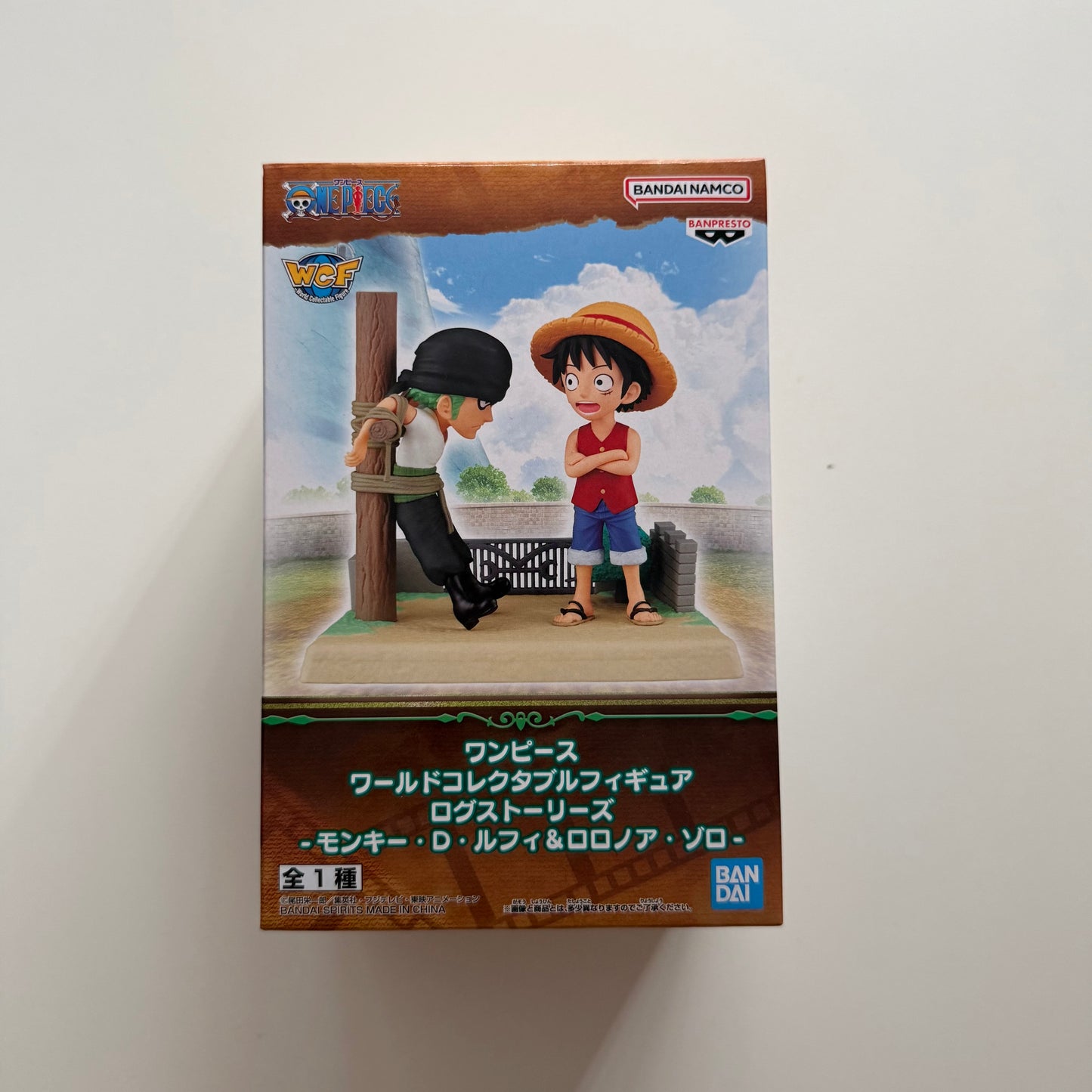 BANDAI One Piece World Collectable Figure Log Stories Monkey D. Luffy & Roronoa Zoro