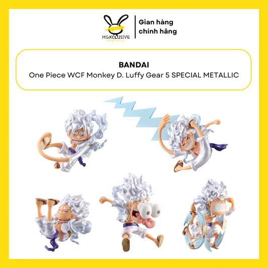 One Piece World Collectible Figure Monkey D. Luffy Gear 5 SPECIAL METALLIC Color Ver. (Complete Set 5 Types)