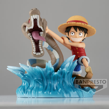 One Piece World Collectable Figure Log Stories Monkey D. Luffy Vs Sea Monster