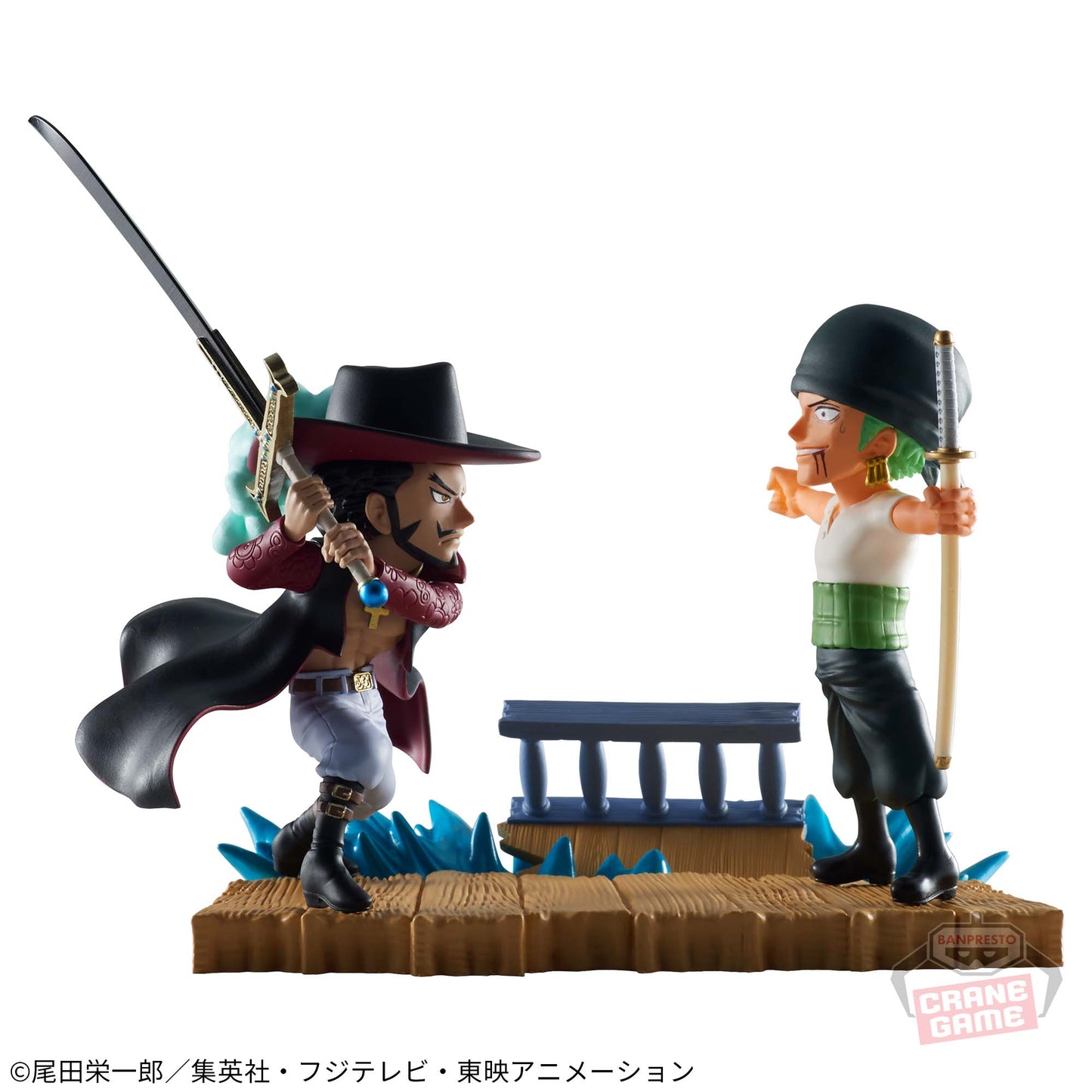 One Piece World Collectible Figures Log Stories Roronoa Zoro VS Dracule Mihawk
