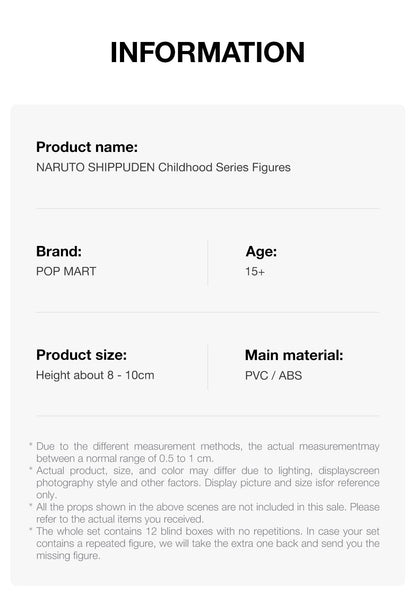 Naruto Shippuden Childhood Series Figures - Blind Box POPMART
