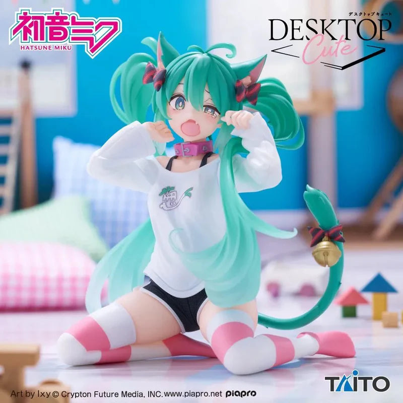 Hatsune Miku Vocaloid Desktop Cute Hatsune Miku (Nekomimi T-Shirt Ver.)