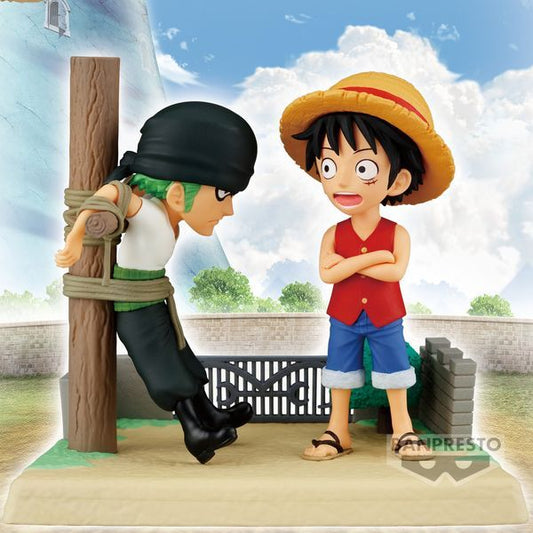 BANDAI One Piece World Collectable Figure Log Stories Monkey D. Luffy & Roronoa Zoro